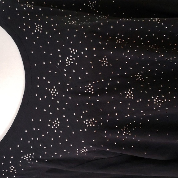 CATHERINE'S Sequins Dazzle Black Top - Picture 2 of 3